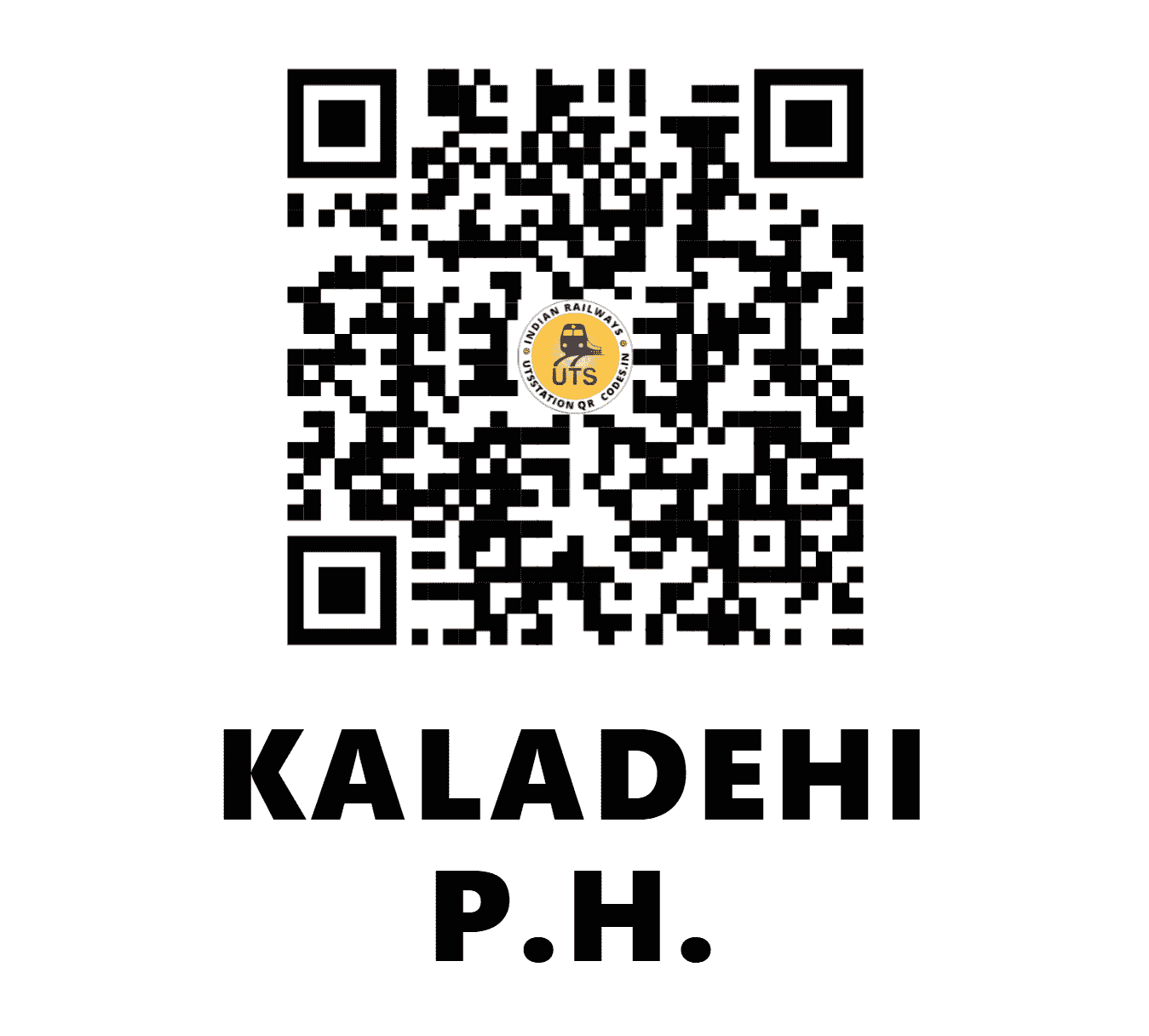 UTS QR Code for KALADEHI P.H. - KDHI - SB (MADHYA PRADESH)
